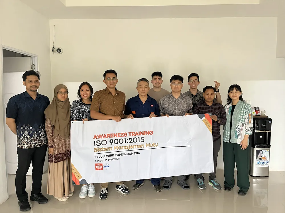 Sesi awareness training ISO 9001 bersama tim klien