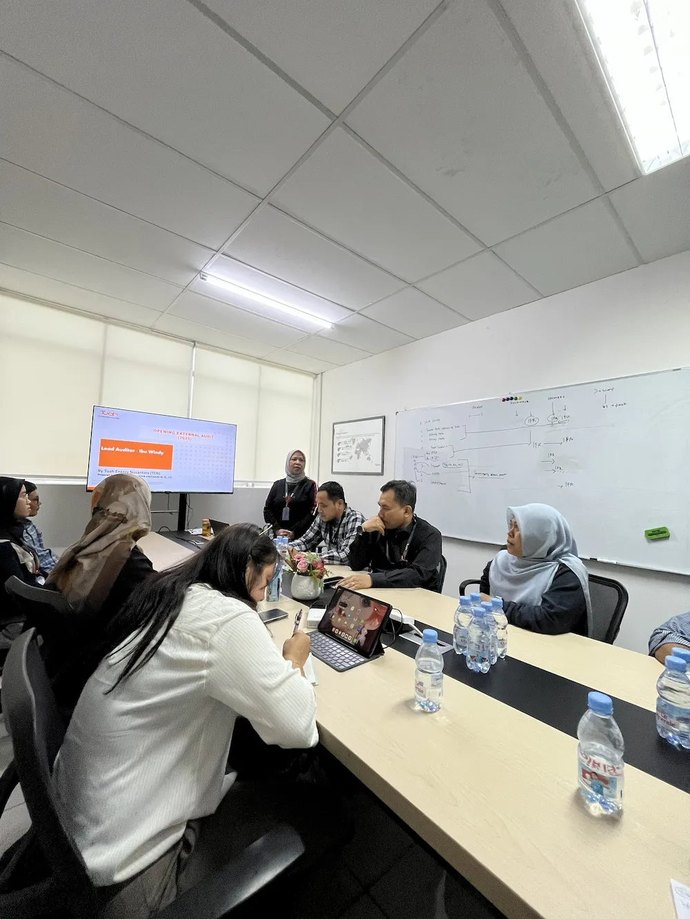 Kegiatan audit eksternal ISO bersama klien