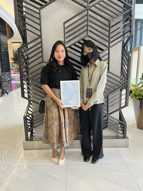 Penyerahan sertifikat ISO 27001 PT Tridaya Asira